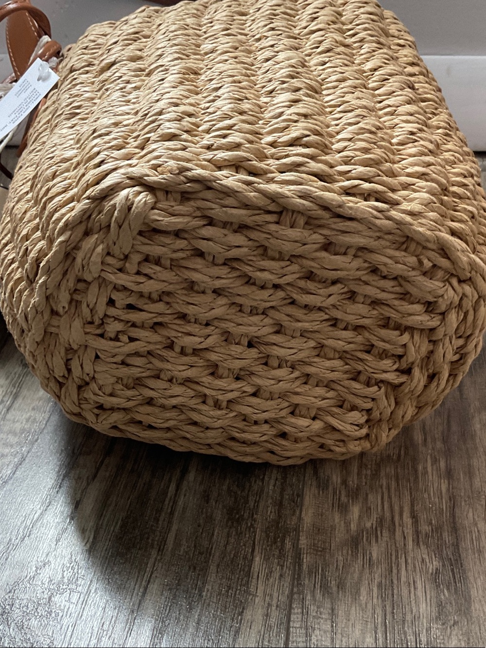 Universal Thread Straw Drawstring Bucket Bag - Picture 5 of 11